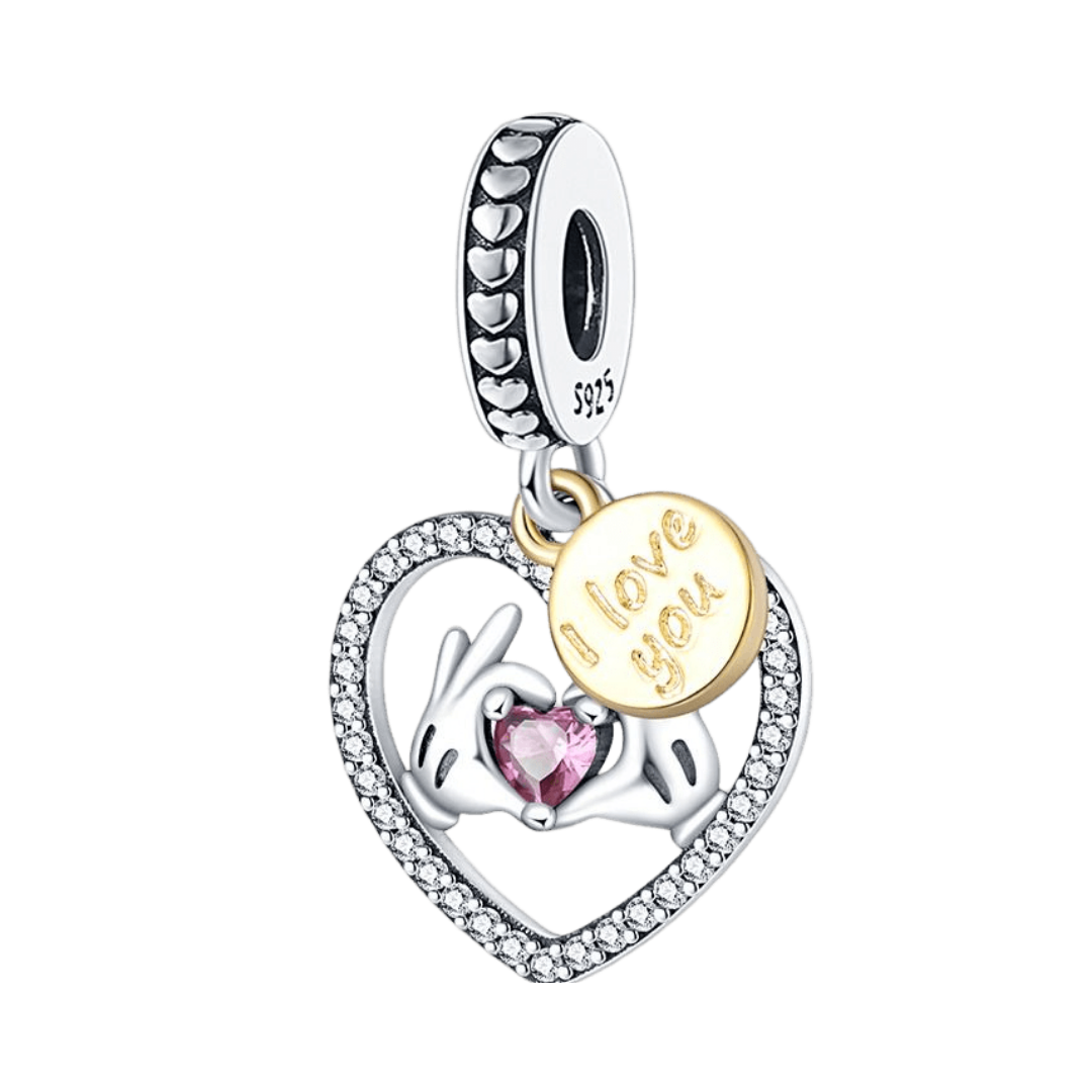 Disney-Mickey Mouse Seni Seviyorum Kalp Sarkan Charm