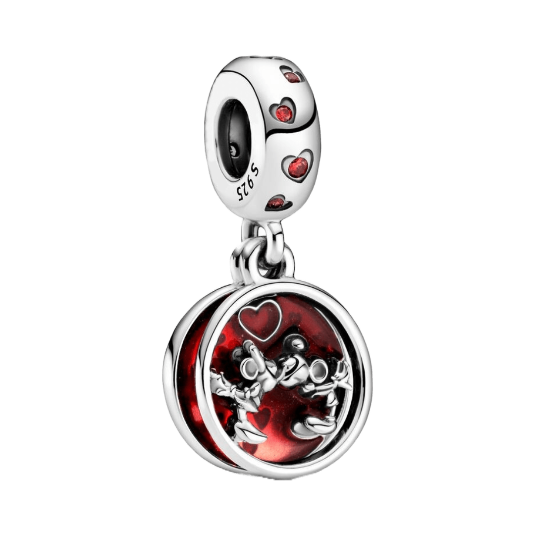 Disney-Mickey Mouse ve Minnie Mouse Aşk ve Öpücükler Sarkan Charm