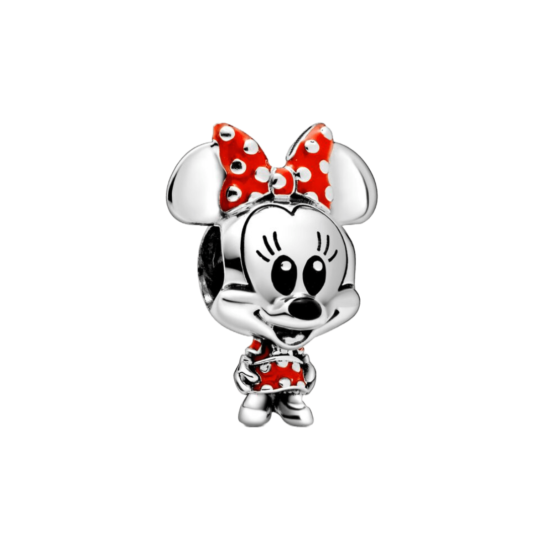 Disney- Minnie Mouse Noktalı Elbise ve Fiyonklu Tılsım