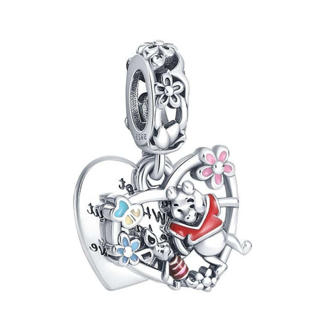 Winnie the Pooh-Pooh &amp; Piglet Çift Sarkan Charm