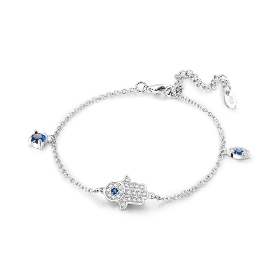 Hamsa El ve Nazar Koruma Moda Bileklik