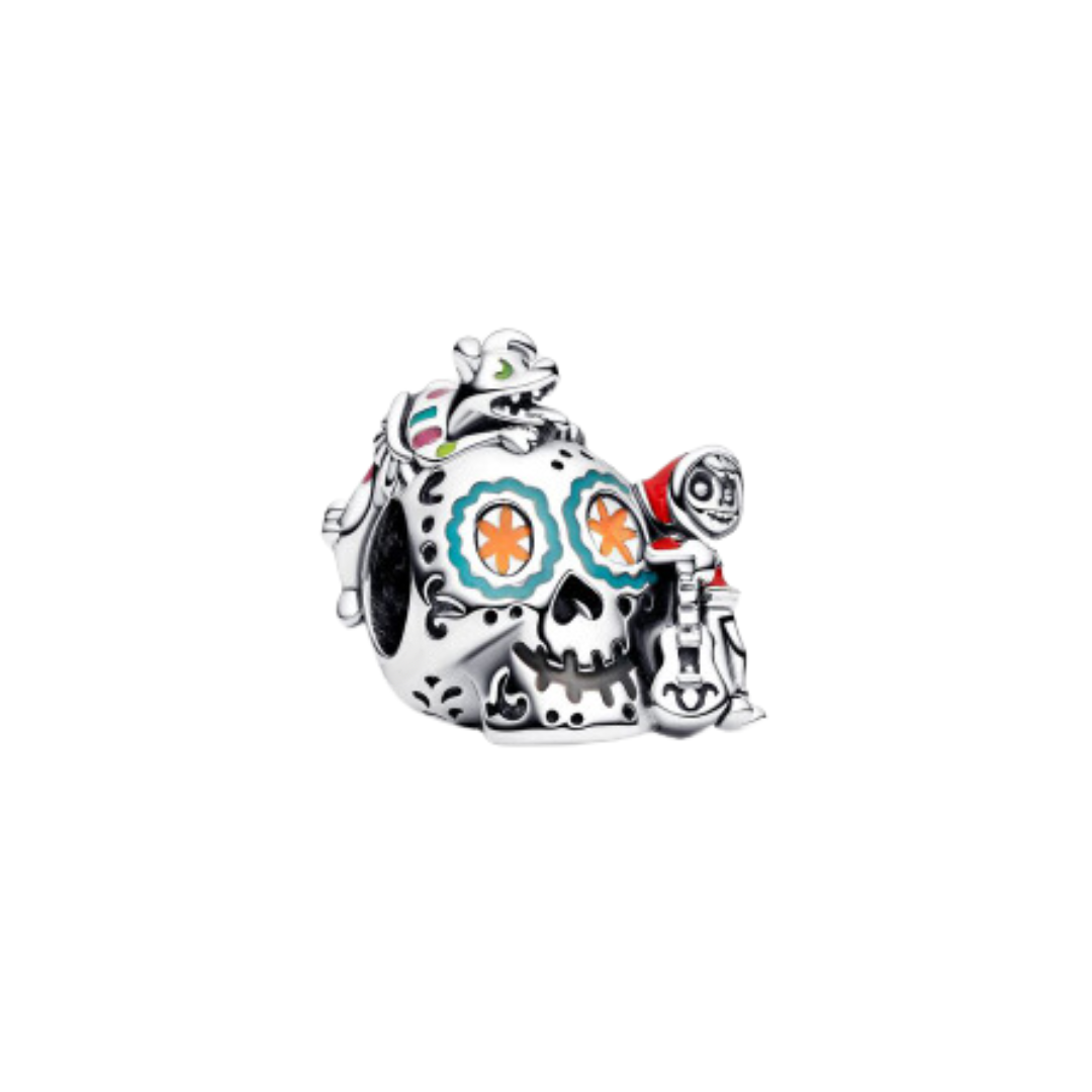 Pixar- Coco Miguel ve Dante Kafatası Charm