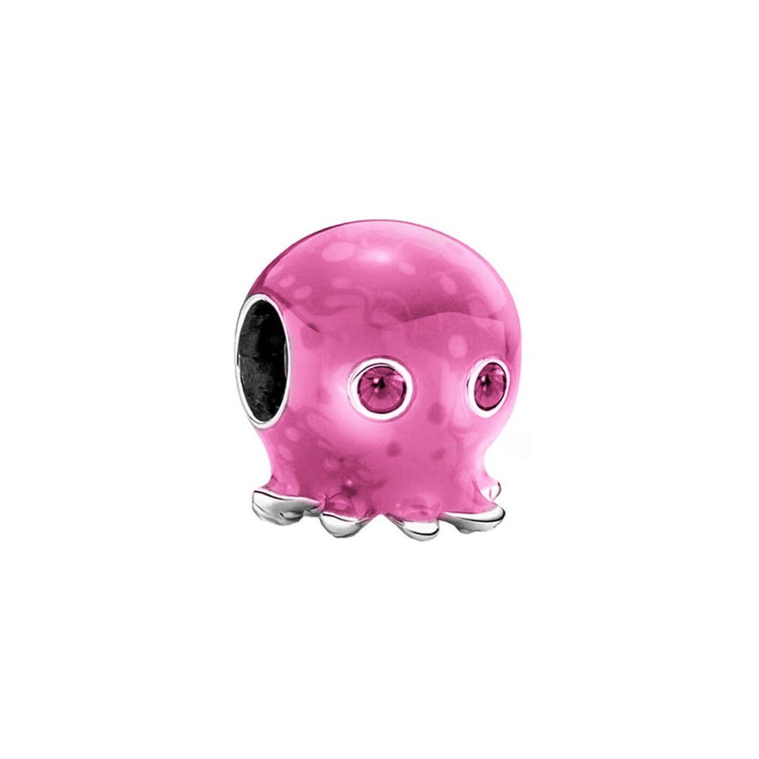 Ocean Bubbles &amp; Waves Pembe Ahtapot Charm