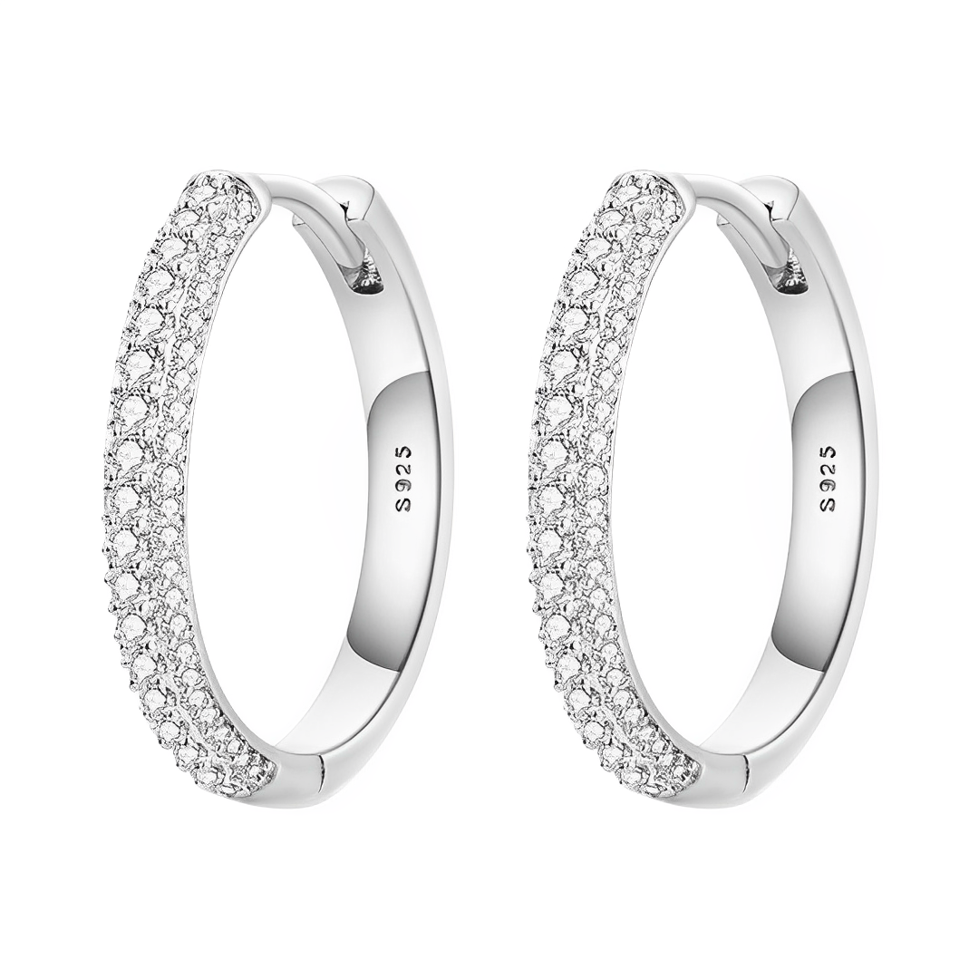 Radiant Pave Sonsuzluk Küpeleri