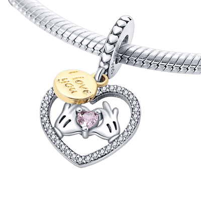 Disney-Mickey Mouse Seni Seviyorum Kalp Sarkan Charm