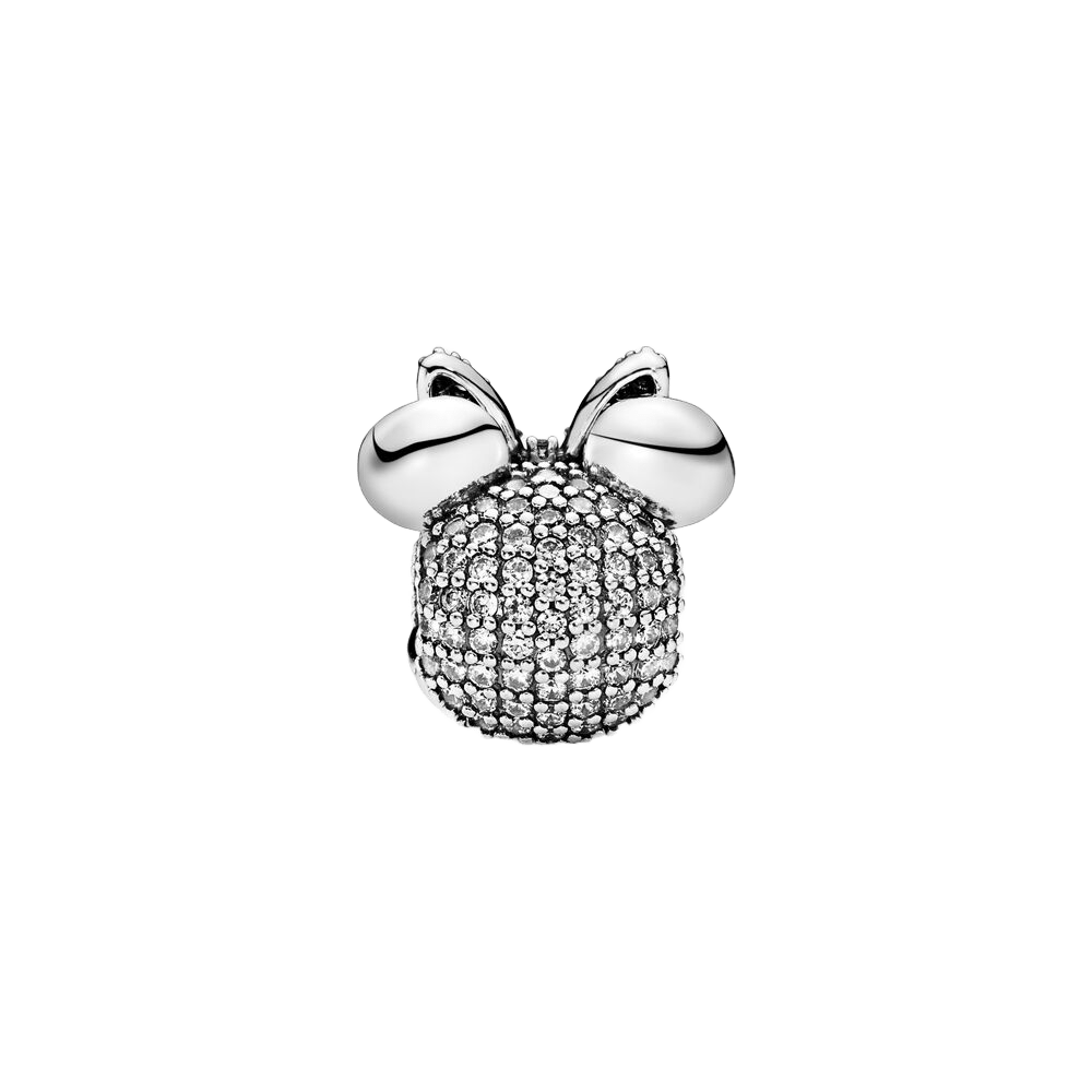 Disney- Minnie Mouse Pembe Pavé Fiyonk Klipsi