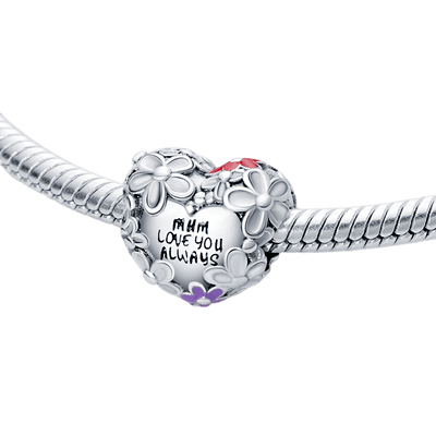 Anne Papatya Kalp Charm