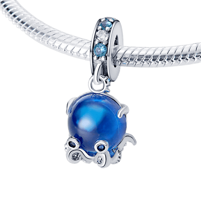 Murano Cam Sevimli Ahtapot Sarkan Charm