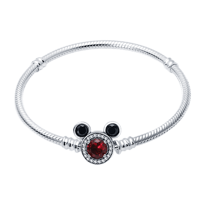 Disney- Kırmızı Mickey Mouse Yılan Zincir Bileklik