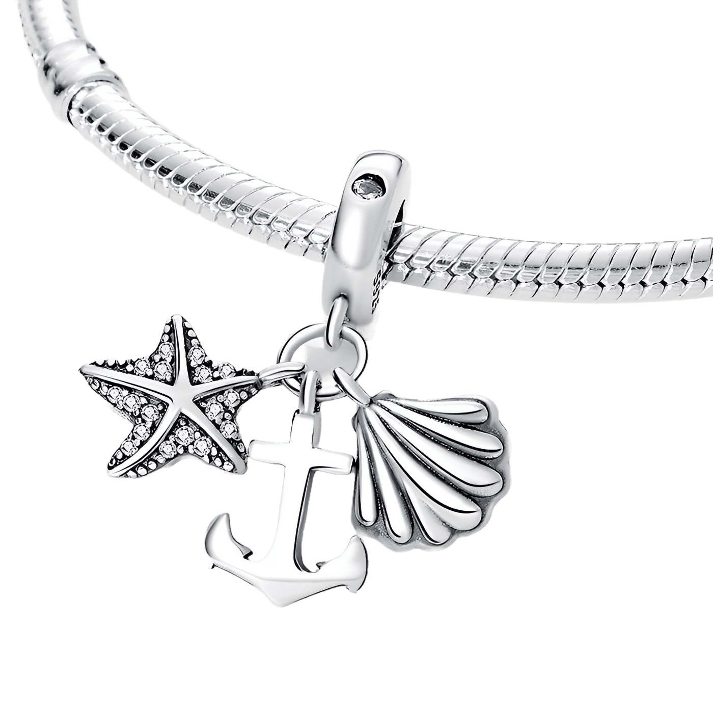 Deniz Yıldızı, Çapa ve Deniz Kabuğu Üçlü Sarkıt Charm